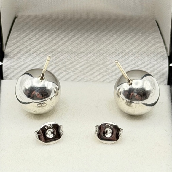 Tiffany & Co. Silver Ball Earrings - Picture 7 of 16